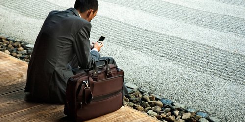 Man with briefcase